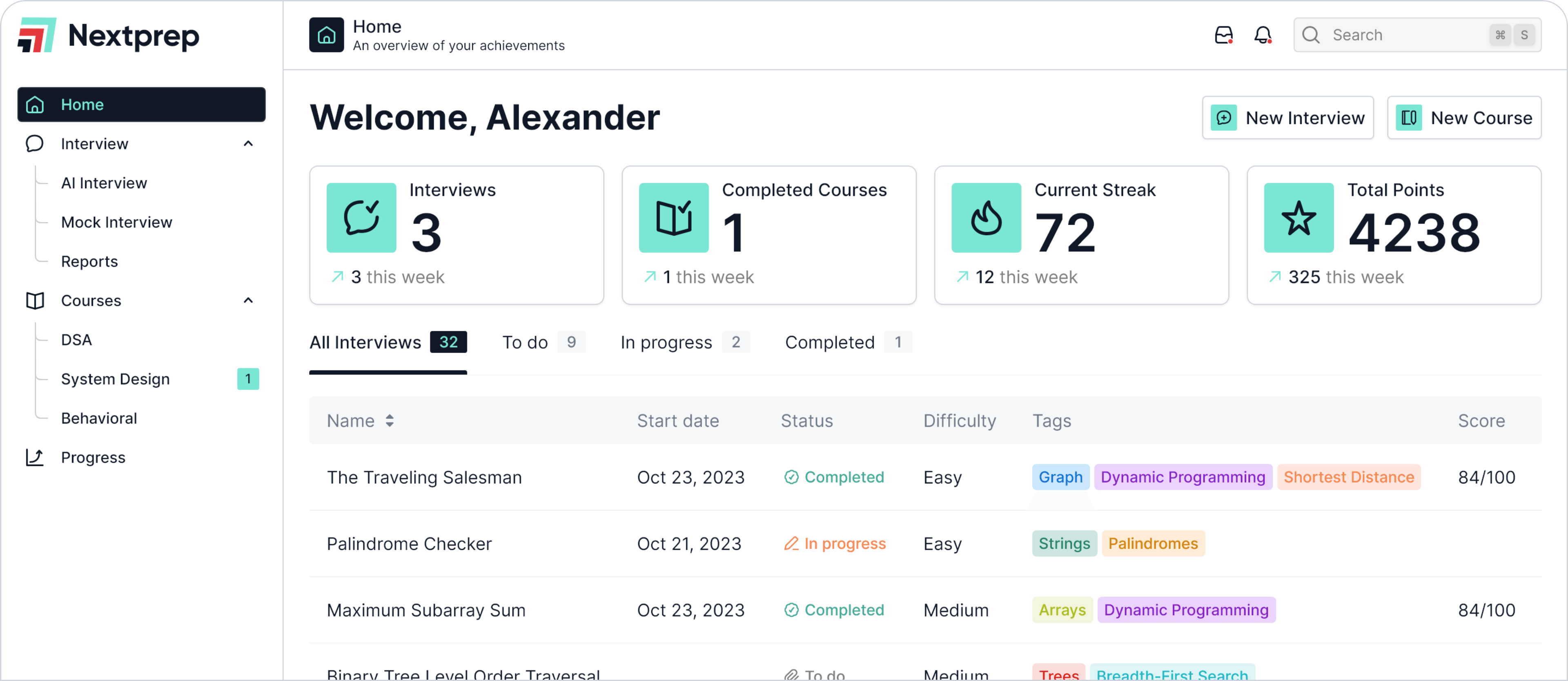 Nextprep Dashboard